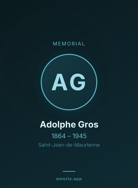 Memorial portrait of Adolphe Gros