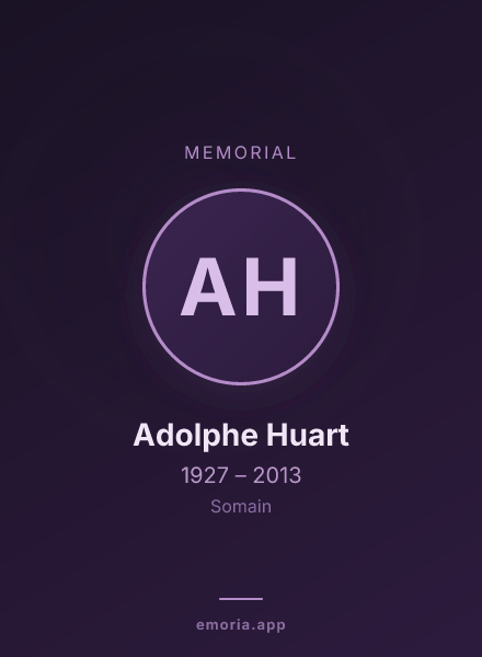 Memorial portrait of Adolphe Huart