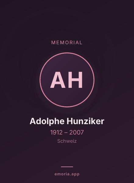 Memorial portrait of Adolphe Hunziker