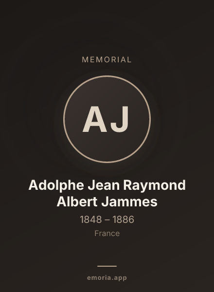 Memorial portrait of Adolphe Jean Raymond Albert Jammes