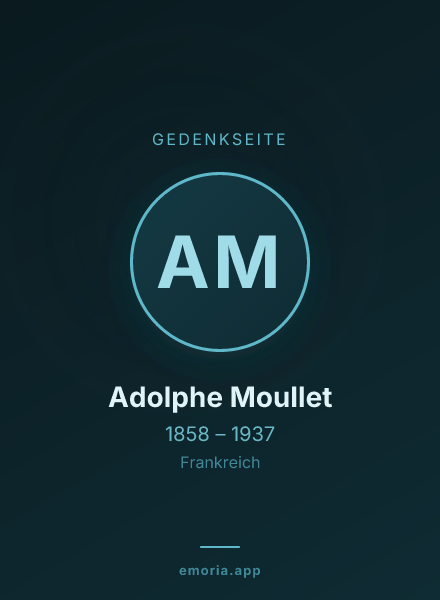 Gedenkportrait von Adolphe Moullet