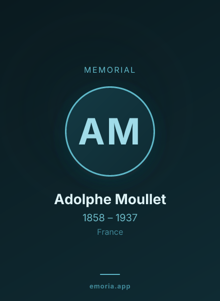 Memorial portrait of Adolphe Moullet