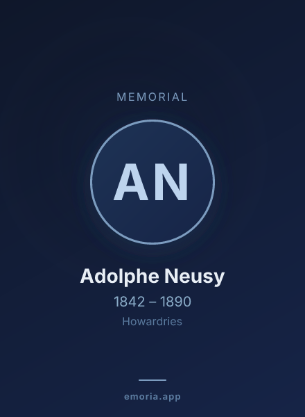 Memorial portrait of Adolphe Neusy