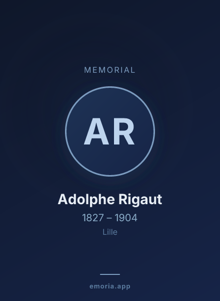 Memorial portrait of Adolphe Rigaut