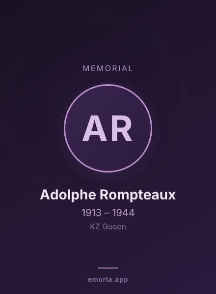 Memorial portrait of Adolphe Rompteaux