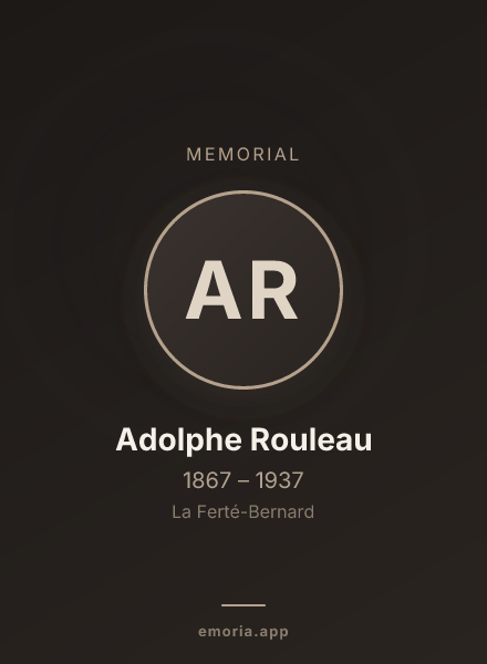 Memorial portrait of Adolphe Rouleau