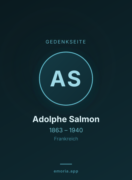 Gedenkportrait von Adolphe Salmon