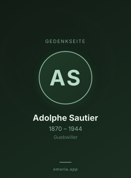 Gedenkportrait von Adolphe Sautier