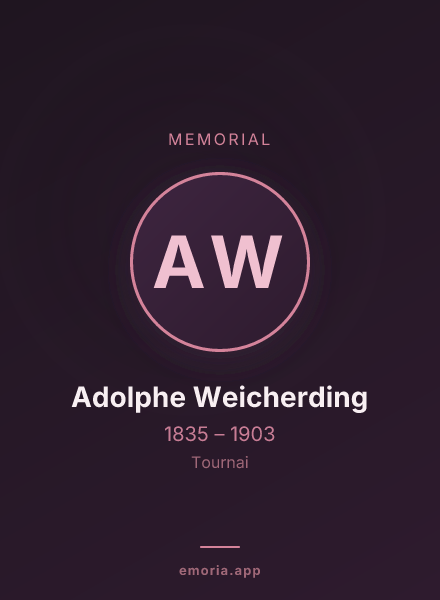 Memorial portrait of Adolphe Weicherding