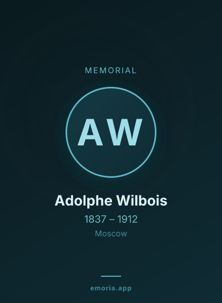 Memorial portrait of Adolphe Wilbois