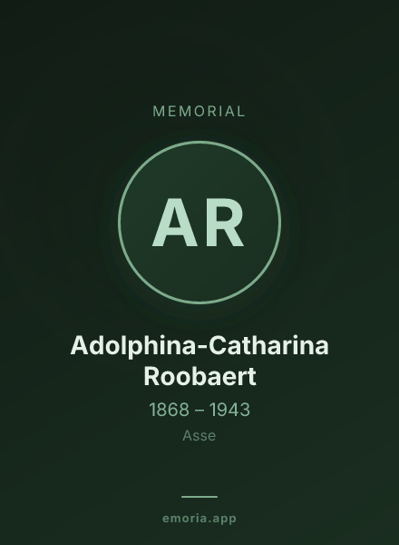 Memorial portrait of Adolphina-Catharina Roobaert