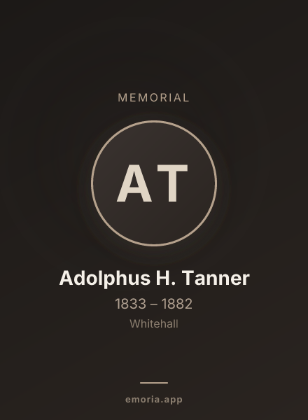 Memorial portrait of Adolphus H. Tanner