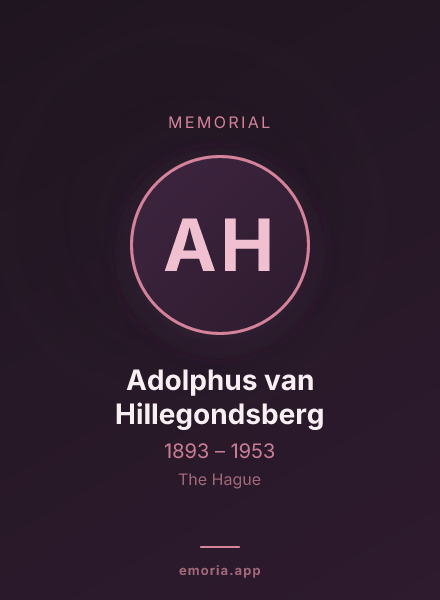 Memorial portrait of Adolphus van Hillegondsberg