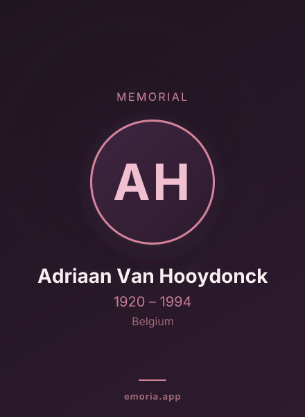 Memorial portrait of Adriaan Van Hooydonck