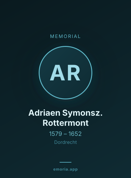 Memorial portrait of Adriaen Symonsz. Rottermont