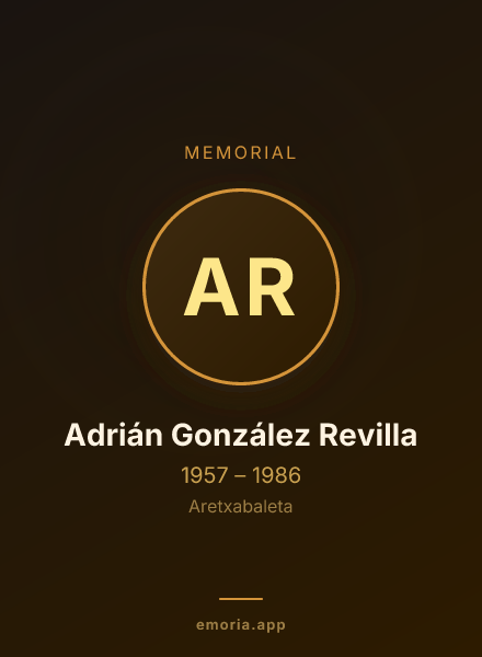 Memorial portrait of Adrián González Revilla