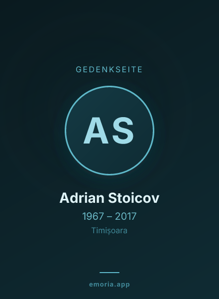 Gedenkportrait von Adrian Stoicov