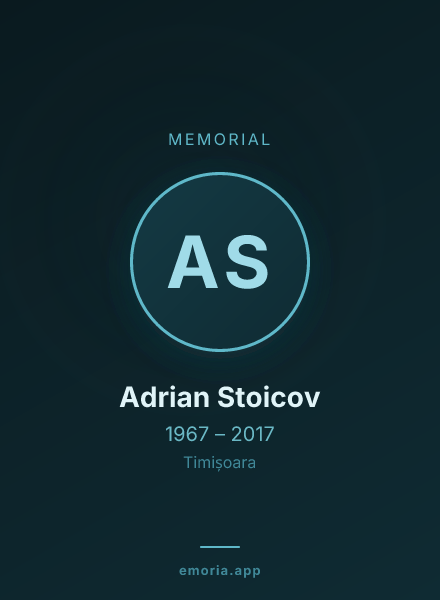 Memorial portrait of Adrian Stoicov