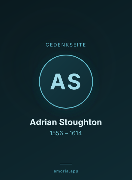 Gedenkportrait von Adrian Stoughton