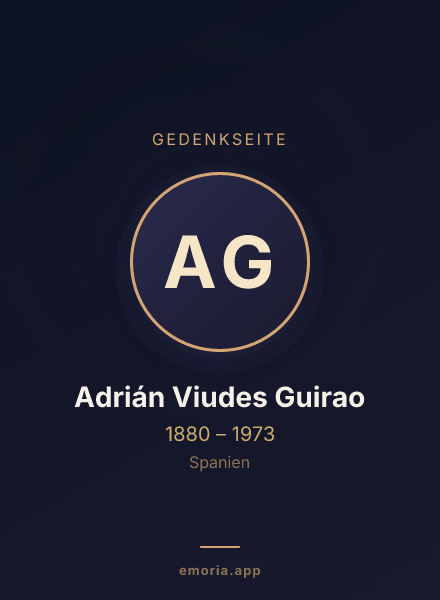 Gedenkportrait von Adrián Viudes Guirao