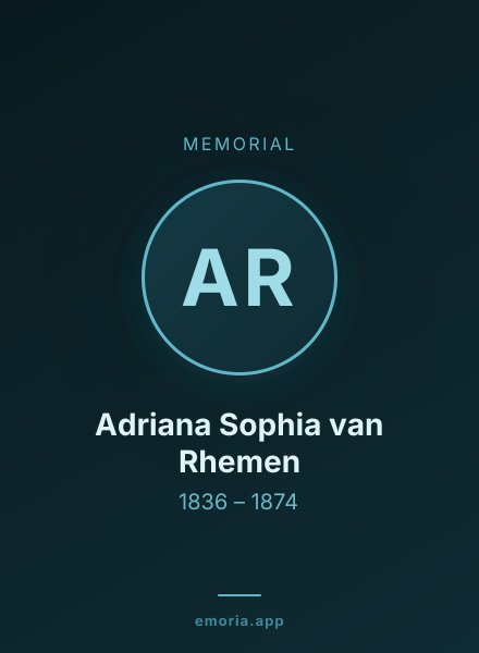 Memorial portrait of Adriana Sophia van Rhemen