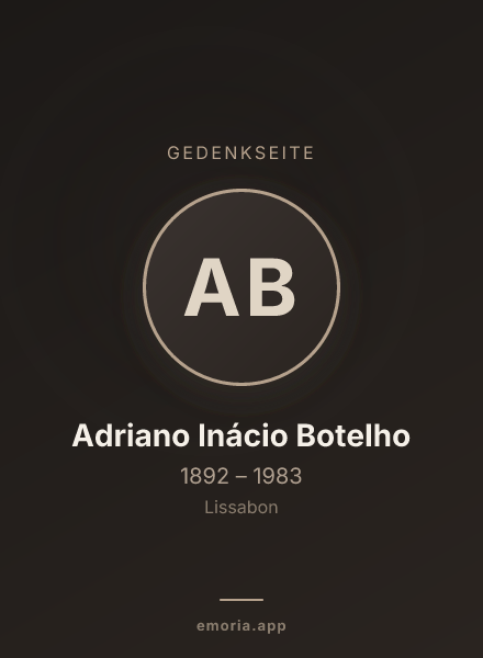 Gedenkportrait von Adriano Inácio Botelho
