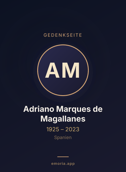 Gedenkportrait von Adriano Marques de Magallanes