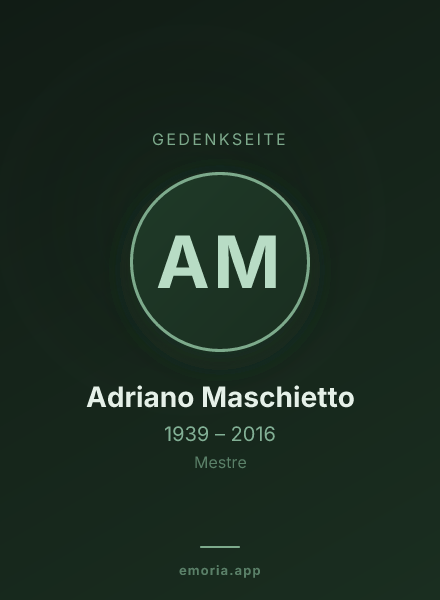 Gedenkportrait von Adriano Maschietto