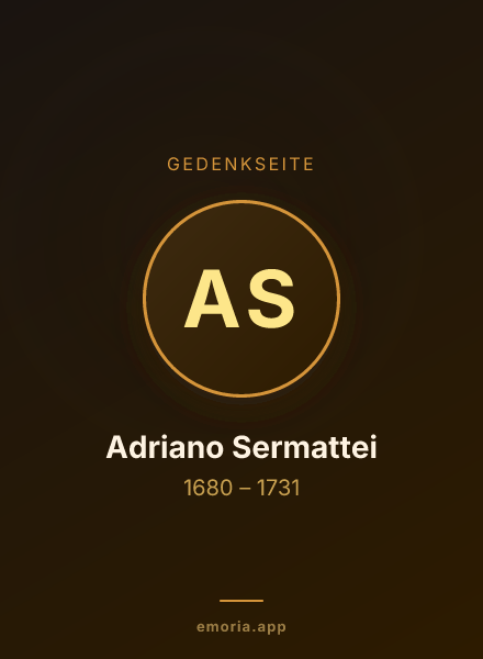 Gedenkportrait von Adriano Sermattei