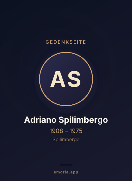 Gedenkportrait von Adriano Spilimbergo
