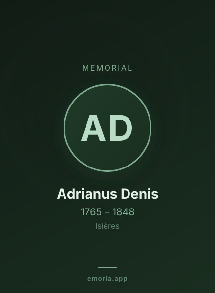Memorial portrait of Adrianus Denis