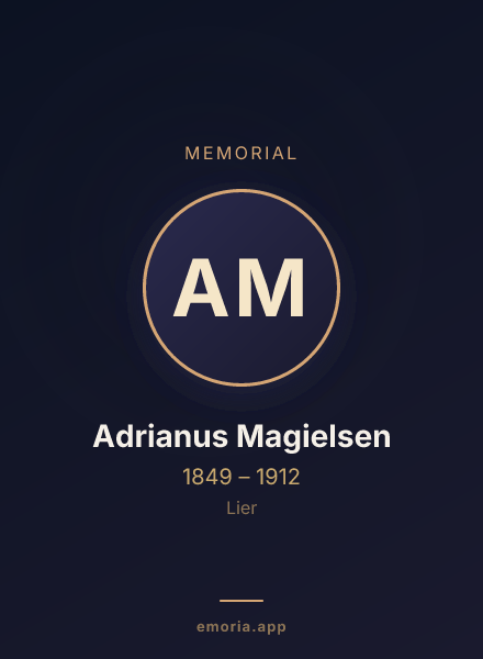 Memorial portrait of Adrianus Magielsen