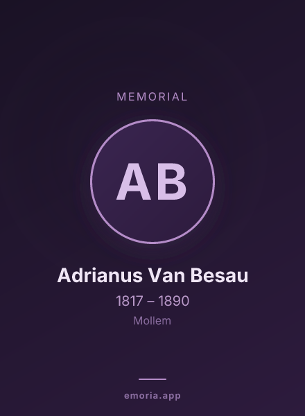Memorial portrait of Adrianus Van Besau