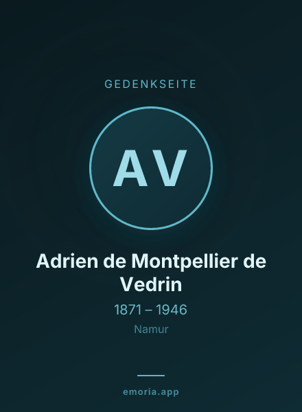 Gedenkportrait von Adrien de Montpellier de Vedrin