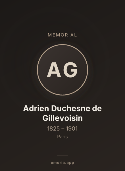 Memorial portrait of Adrien Duchesne de Gillevoisin