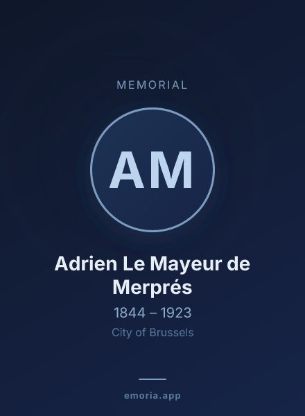 Memorial portrait of Adrien Le Mayeur de Merprés