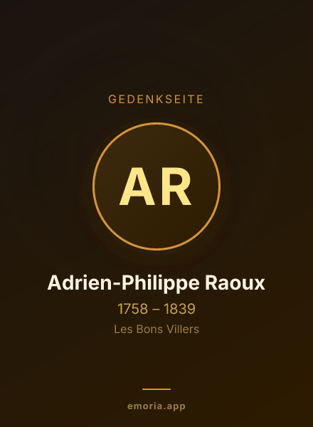 Gedenkportrait von Adrien-Philippe Raoux
