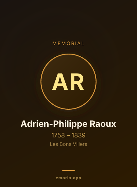 Memorial portrait of Adrien-Philippe Raoux
