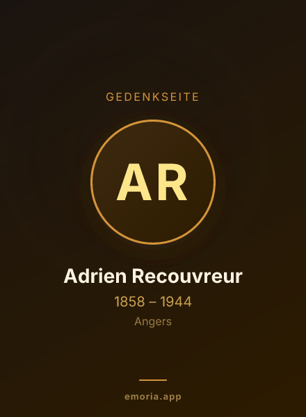 Gedenkportrait von Adrien Recouvreur