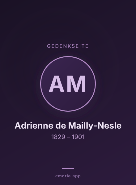 Gedenkportrait von Adrienne de Mailly-Nesle
