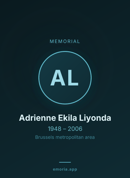 Memorial portrait of Adrienne Ekila Liyonda