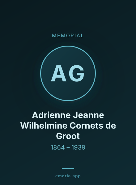 Memorial portrait of Adrienne Jeanne Wilhelmine Cornets de Groot