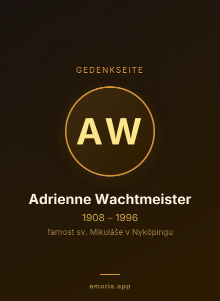 Gedenkportrait von Adrienne Wachtmeister
