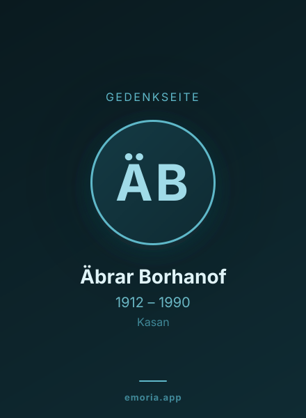 Gedenkportrait von Äbrar Borhanof