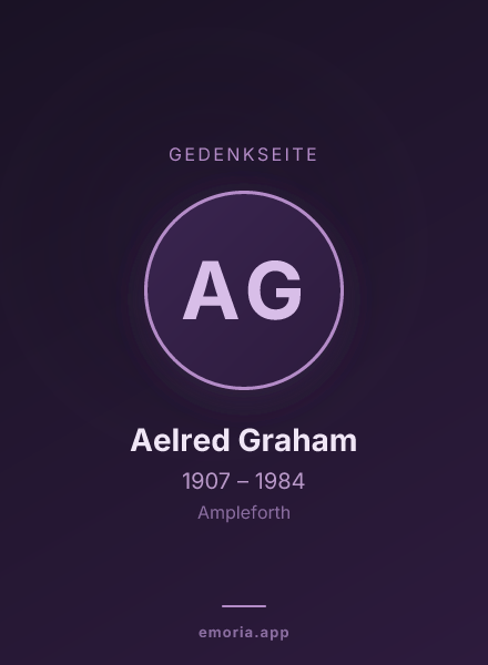 Gedenkportrait von Aelred Graham