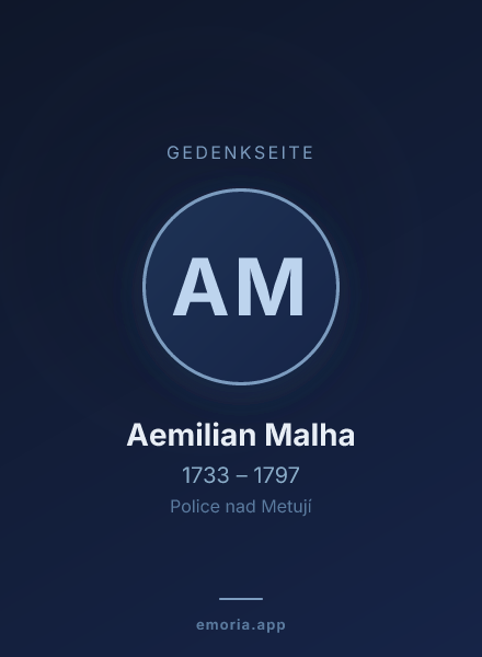 Gedenkportrait von Aemilian Malha