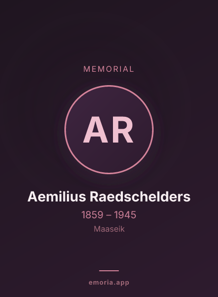 Memorial portrait of Aemilius Raedschelders