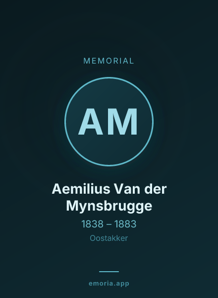 Memorial portrait of Aemilius Van der Mynsbrugge