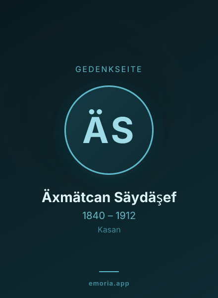 Gedenkportrait von Äxmätcan Säydäşef