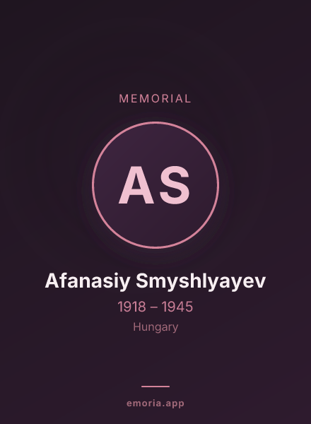 Memorial portrait of Afanasiy Smyshlyayev